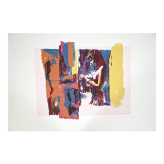 Pink Nude - Original Screen Print by Nicola Simbari - 1976 1976 For Sale
