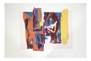 Pink Nude - Original Screen Print by Nicola Simbari - 1976 1976
