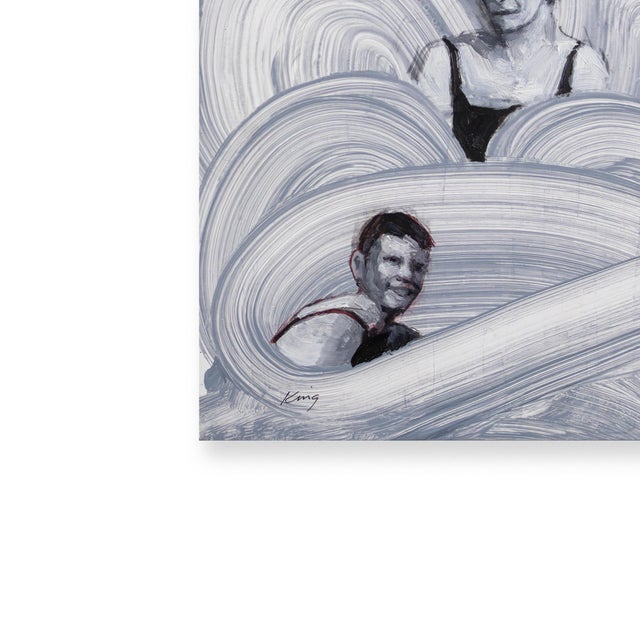 Dave King, Party, 2000s, Oil on Aluminum Panel For Sale - Image 3 of 6
