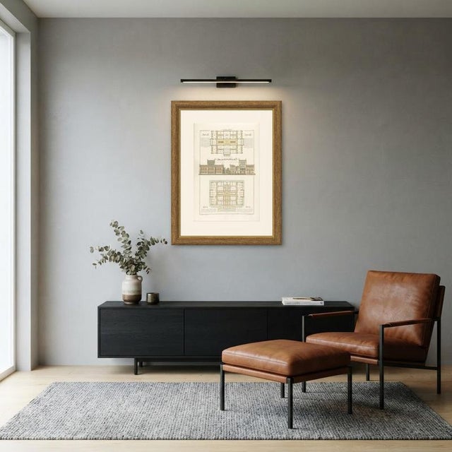 Dutch Museum King Willem III Architecture Print attributed to Leliman, 1860s For Sale - Image 11 of 12