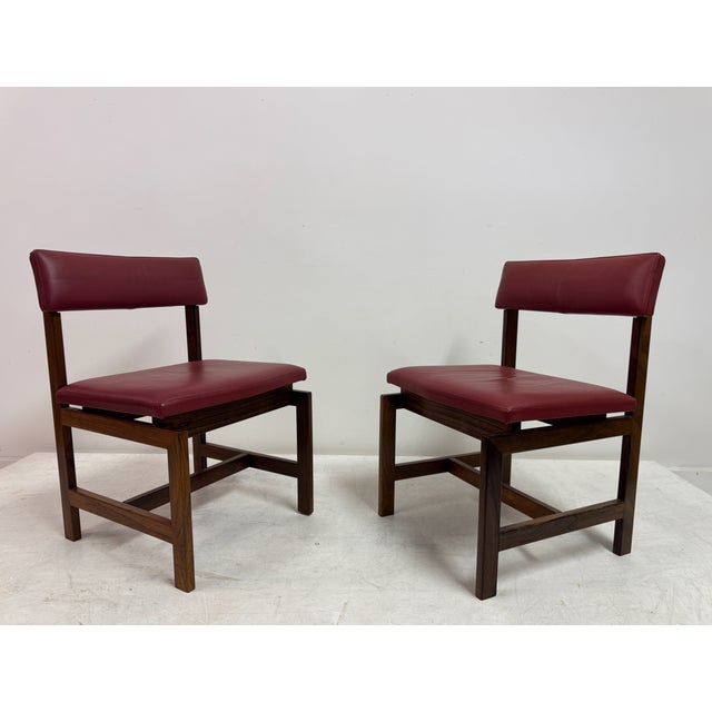 Vintage Danish Leather Dining Chairs, 1960s, Set of 6 For Sale - Image 11 of 18