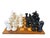 Large Staunton Style Wooden Chess Set With Matching Wood Inlaid Board For Sale - Image 4 of 9