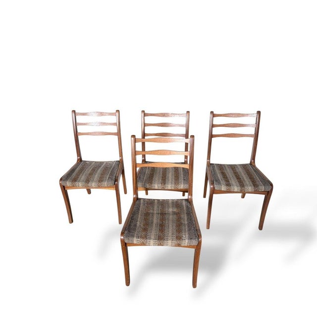 Contemporary Vintage Teak Dining Chairs from Nathan, 1960s, Set of 4 For Sale - Image 3 of 9
