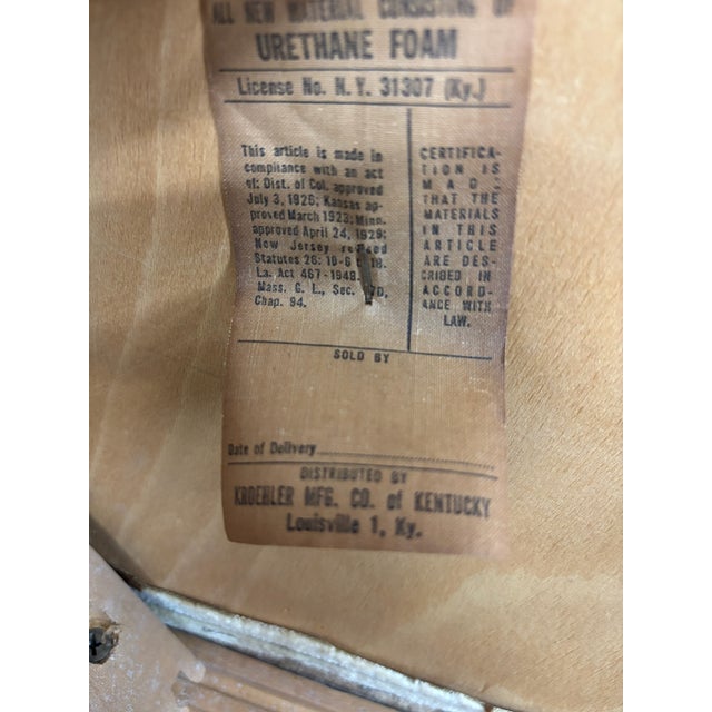 Vintage Kroehler MFG MCM Mid Century Modern Dining Side Chairs - Set of 5 For Sale - Image 13 of 13