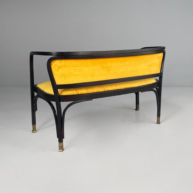 Austrian Bench by Gustav Siegel for Jacob & Josef Kohn, 1930s For Sale - Image 6 of 16