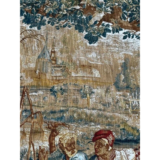Vintage French Tapestry, 1970s For Sale - Image 10 of 18