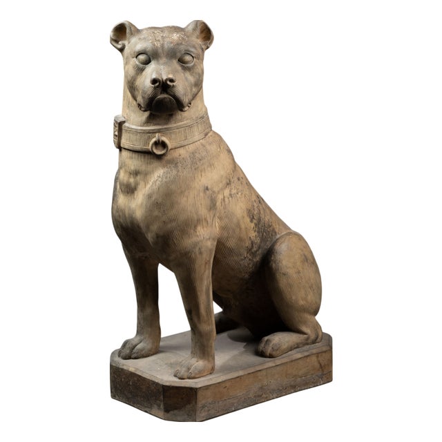 Guard Dog, 19th Century, Terracotta For Sale