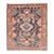 Zabihi Collection Antique Persian Square Navy Geometric Heriz Rug - 5' x 5'8" For Sale