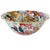 Chinoiserie 1970s Large Scalloped Chinese Export Tobacco Leaf Porcelain Statement Centerpiece Bowl For Sale - Image 3 of 7