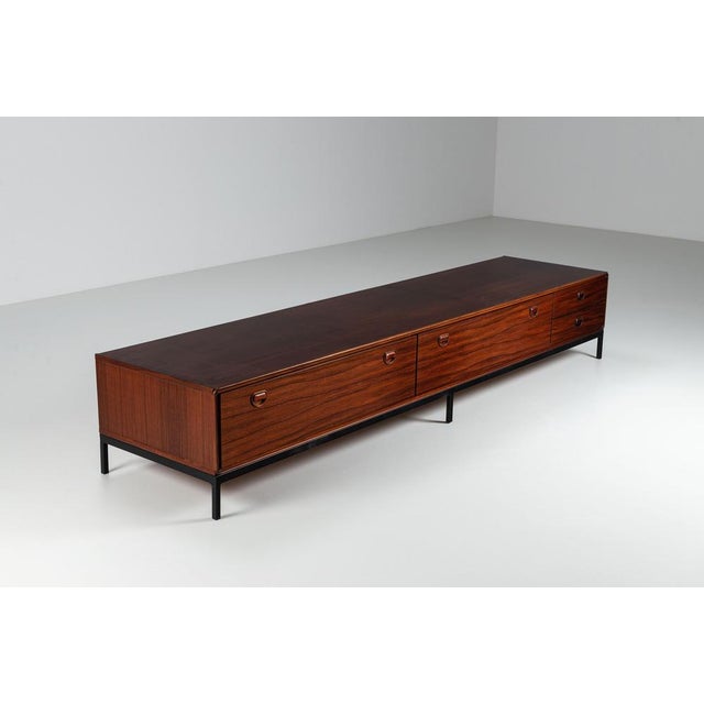 Very nice lowboard by Fristho Franeker, produced in the Netherlands in the 1960s. It is a refined example of Dutch mid-...