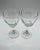 1980s “Chivalry” Textured Wine Glasses- A Pair For Sale - Image 4 of 9