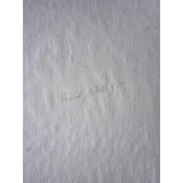 1970s "San Francisco Marina View" 1975 Bay Area Watercolor Landscape Original Painting For Sale - Image 5 of 6