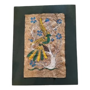 Mid 20th Century Mexican Folk Art Amate Painting