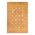 Mogul Collection Hand-Knotted Area Rug - Orange 6' 2" x 9' 3" For Sale - Image 4 of 4
