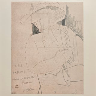 A. Modigliani, Les Pampas Pompadour / The Pampas Pompadour, Lithograph For Sale