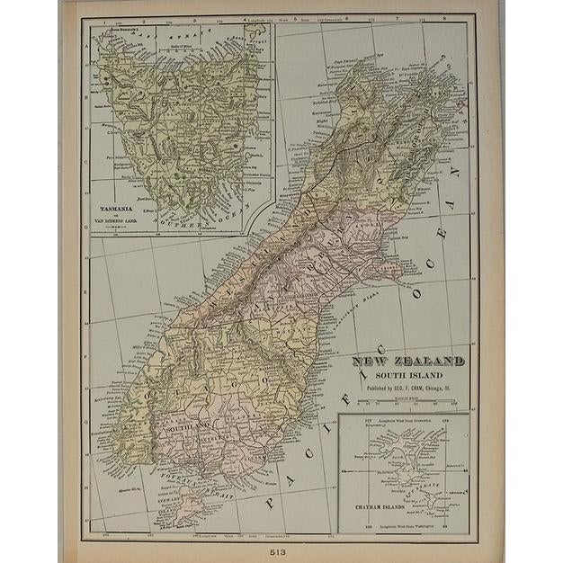 This is a nice map of Australia's Queensland and on reverse the southern parts of the South Pacific. Title: Queensland...