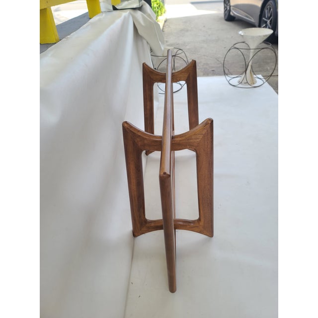 Adrian Pearsall Sculptural Walnut Console Table For Sale - Image 11 of 14