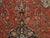 Antique Farahan Sarouk Rug, Handmade Oriental Rug, Rusty Red Navy Blue Very Fine For Sale - Image 12 of 18