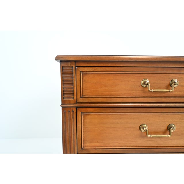 Kindel Furniture Neoclassical Louis XVI Style Cherry Nine-Drawer Dresser For Sale - Image 10 of 17