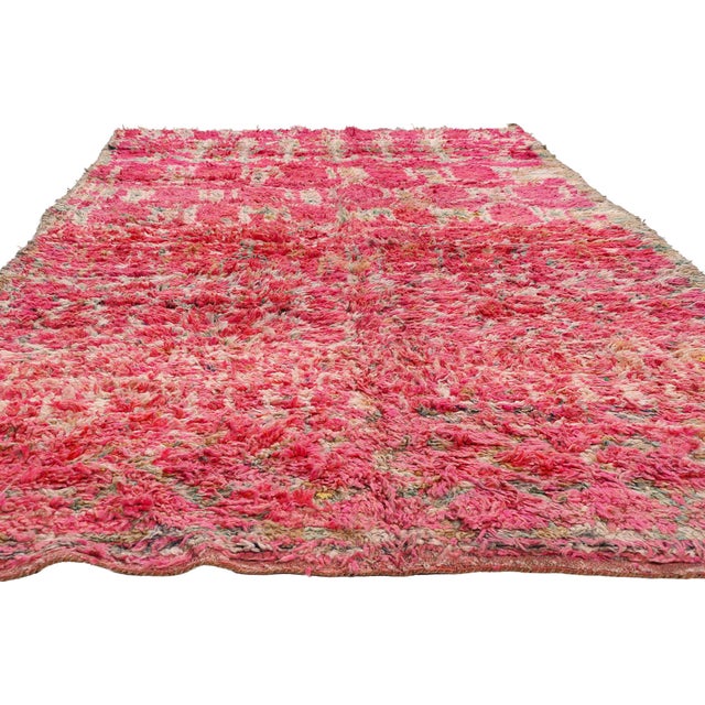 Tribal Vintage Boujad Moroccan Rug, 05'11 X 10'10 For Sale - Image 3 of 10