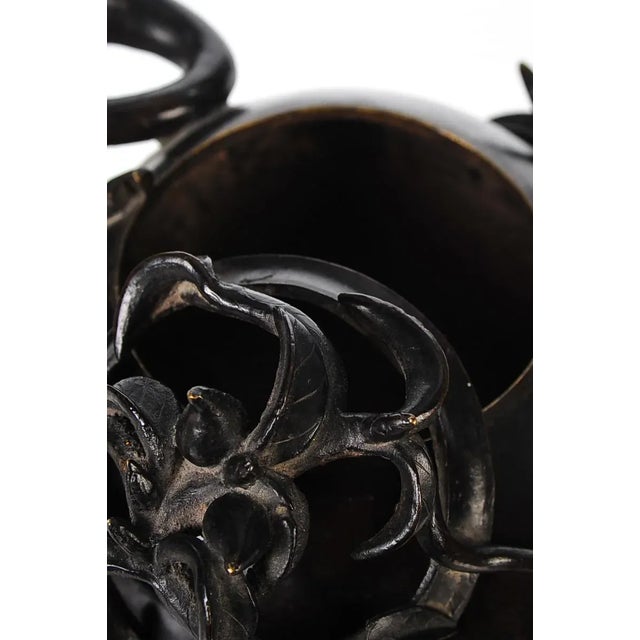 Metal 18th Century Antique Chinese Longevity Bronze Censer For Sale - Image 7 of 10