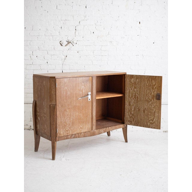 Jean-Michel Frank French Art Deco Cerused Oak Server Cabinet, 1940s For Sale - Image 4 of 17