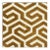 Sample - Schumacher Ming Fret Velvet Fabric in Bronze For Sale