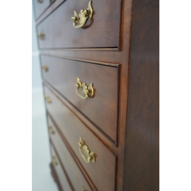 Stickley Cherry 2 Over 5 Drawer High Chest For Sale - Image 11 of 17