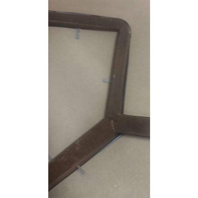 Wood Hollywood Regency Geometric Giltwood Wall Mirror, Octagonal Honeycomb Design, 1970s. For Sale - Image 7 of 8