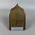 A rare and valuable four-panel brass devotional travel polyptych, complete with a acrylic glass display stand, attributed...