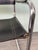 Vintage Italian Chair in Chromed Steel and Black Leather, 1970s For Sale - Image 12 of 14