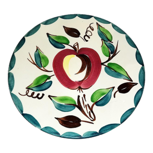 Large 1950s Mid-Century Modern Footed Serving Platter by Purinton