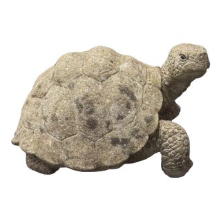 English Garden Stone Turtle or Tortoise Sculpture For Sale