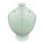 Late 20th Century 13.6" Qianlong Marked Chinese Celadon Glaze Porcelain Double Fish Vase Bottle For Sale