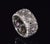 Italian Authentic Roberto Coin Granada Natural 0.32Ct Diamond 18k White Gold Wide Band Ring, Size 6.5 For Sale - Image 3 of 16