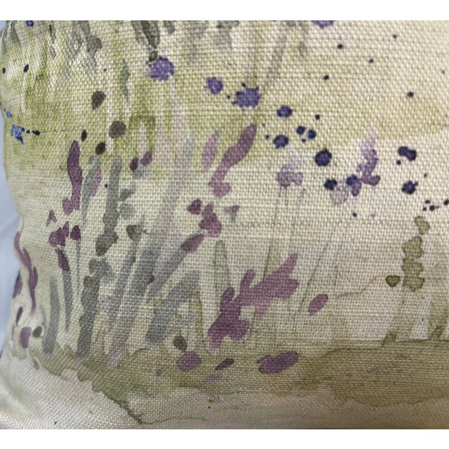 Textile 16" Square Pillow Embellished With a Stoic Silver Schnauzer Dog Portrait - Made in the U K For Sale - Image 7 of 12