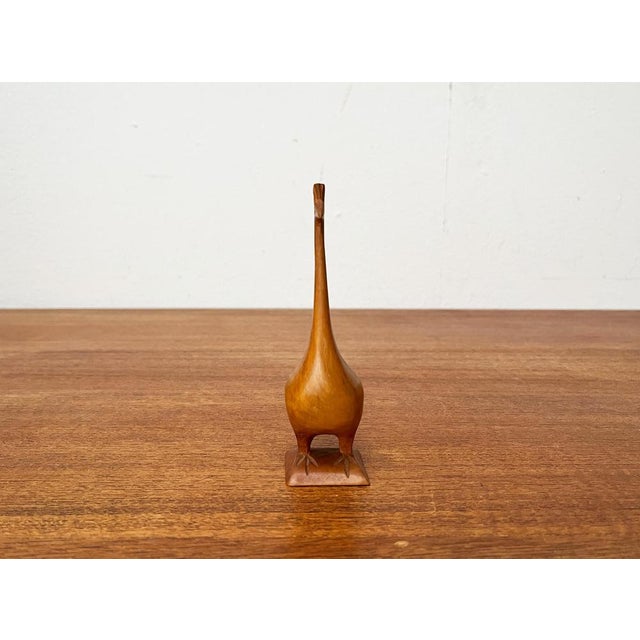 Wood Vintage Wooden Peacock Figurine For Sale - Image 7 of 18