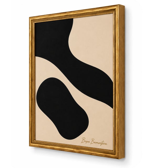 Mid-Century Modern Desert Current Painting, Framed by Bryan Boomershine For Sale - Image 3 of 8