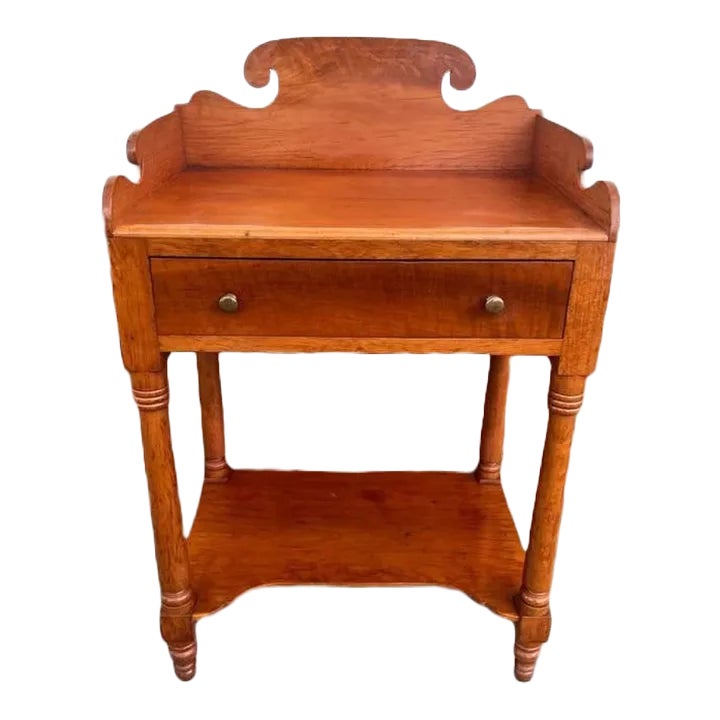 Antique American Federal Cherry Wood Dressing Stand, 19th Century