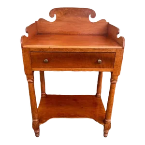 Antique American Federal Cherry Wood Dressing Stand, 19th Century