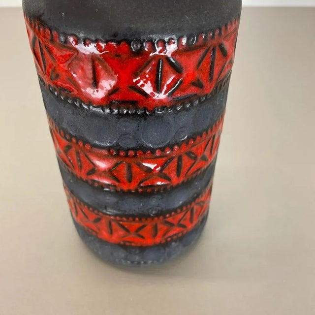 Colorful Fat Lava Pottery Vase from Bay Keramik, Germany, 1970s For Sale - Image 6 of 16