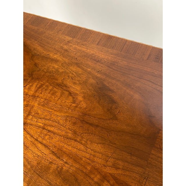 Late 20th Century Baker Furniture Chippendale Style Walnut Writing Desk For Sale - Image 18 of 18