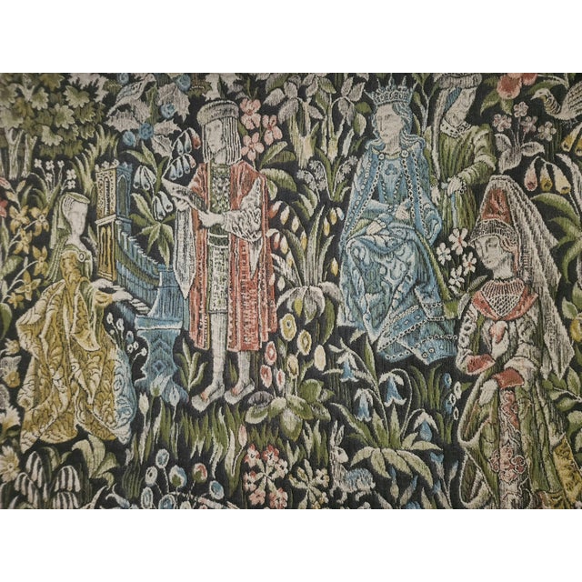 Large Medieval Renaissance Gothic Flemish Vorwerk Biblical Tapestry from Vorwerk, 1960s For Sale - Image 6 of 18