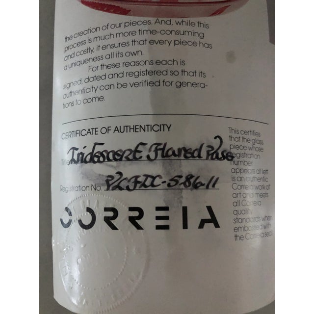 1980s Correa Studios Iridescent Flared Vase For Sale In Detroit - Image 6 of 13