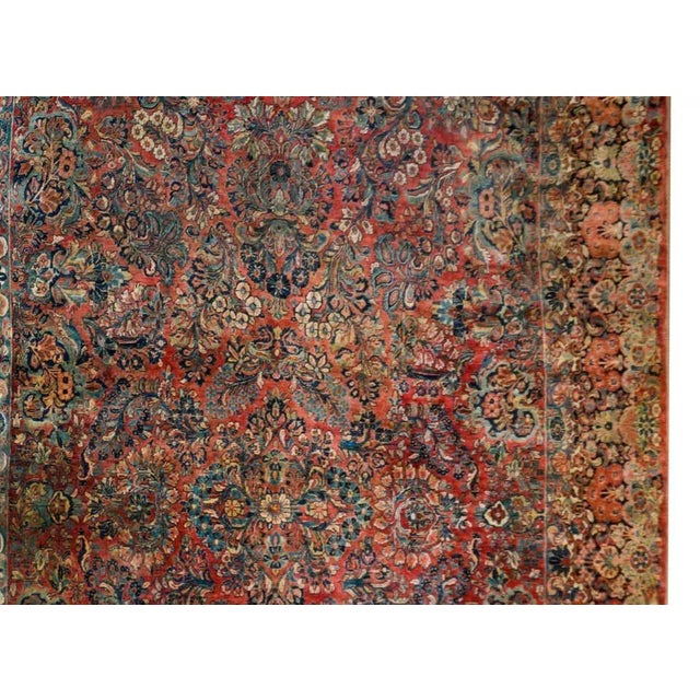 Tribal Early 20th Century Persian Sarouk Rug For Sale - Image 3 of 13