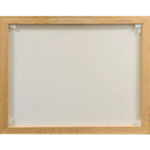 Peach 'Abstract in Coral and Gold' by John Franklin Sommers, 1987 For Sale - Image 8 of 11