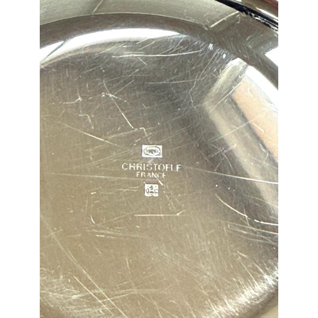 Early 21st Century Christofle Silver Plated Triple Nut Bowl 9"x4.5" For Sale - Image 5 of 8