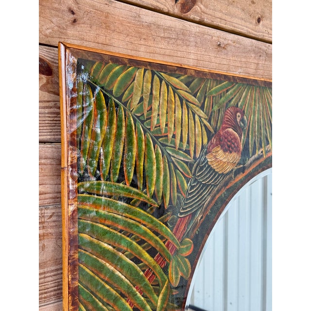 This tropical mirror has been thoughtfully reimagined and restored to preserve its exuberant jungle character while...