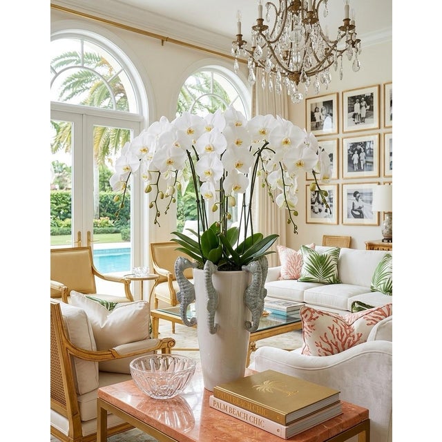 Vintage Italian Mid-Century Modern Seahorse Ceramic Vase For Sale In West Palm - Image 6 of 6