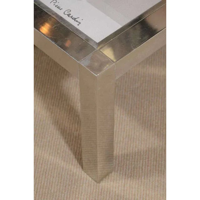 1970s Pierre Cardin Ceramic Top Table For Sale - Image 5 of 8